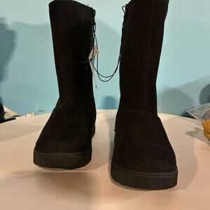 Cat & Jack - Girls Natalia Shearling Style Boots 88435465 Black 3